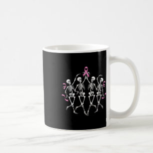 Krebsbewusstsein Skelett tanzen rosa Multifunktion Kaffeetasse