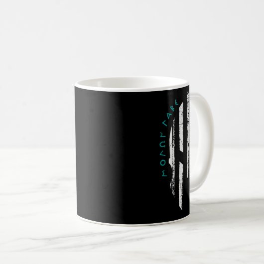 Krebsbewusstsein Spartaner Kriegerhelm Thin Line Kaffeetasse (VorderseiteRechts)