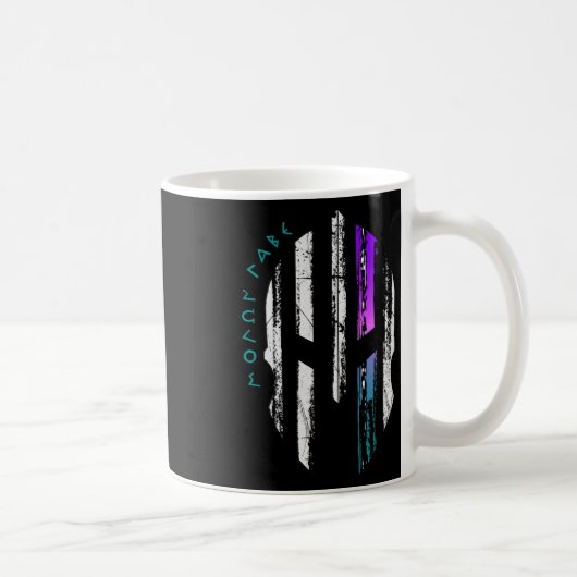 Krebsbewusstsein Spartaner Kriegerhelm Thin Line Kaffeetasse (Rechts)