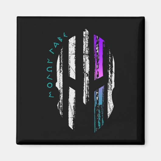 Krebsbewusstsein Spartaner Kriegerhelm Thin Line Magnet (Vorne)