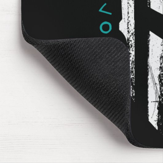 Krebsbewusstsein Spartaner Kriegerhelm Thin Line Mousepad (Ecke)