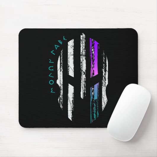 Krebsbewusstsein Spartaner Kriegerhelm Thin Line Mousepad (Mit Mouse)
