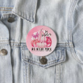 Krebsbewusstsein tragen wir rosa button (Beispiel)