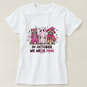 Krebsbewusstsein tragen wir rosa T-Shirt