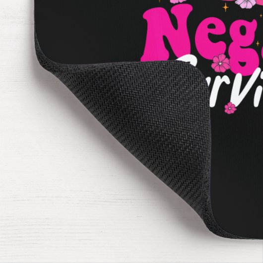 Krebsbewusstsein Triple Negative Survivor Blume Mousepad (Ecke)