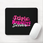 Krebsbewusstsein Triple Negative Survivor Blume Mousepad (Mit Mouse)