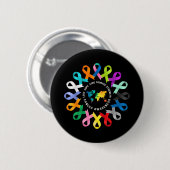 Krebsbewusstsein Unterstützen Sie das Kampf Krebs Button (Vorne & Hinten)