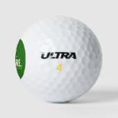 Krebsbewusstsein unterstützt die Hoffnung, Golf Ba Golfball (Logo)