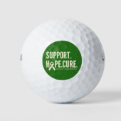 Krebsbewusstsein unterstützt die Hoffnung, Golf Ba Golfball (Vorderseite)
