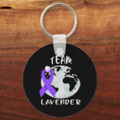 Krebsbewusstsein unterstützt Krebsüberlebende Kind Schlüsselanhänger (Vorderseite)