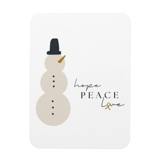 Krebsbewusstsein Weihnachten Flexibles Foto Magnet (Vertikal)