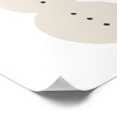 Krebsbewusstsein. Weihnachts-Weihnachtsgebäck Poster (Ecke)