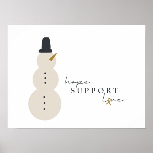 Krebsbewusstsein. Weihnachts-Weihnachtsgebäck Poster (Vorne)