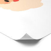 Krebsbewusstsein. Weihnachts-Weihnachtsgebäck Poster (Ecke)