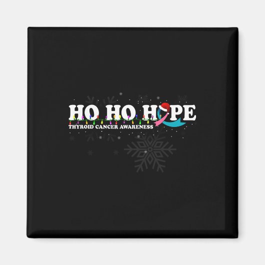 Krebsbewusstsein Weihnachtswunsch Magnet (Vorne)