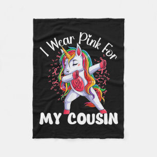 Krebsbewusstsein, wenn ich Rosa für meinen Cousin  Fleecedecke