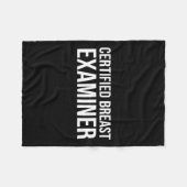 Krebsbewusstsein zertifizierter Brust-Examiner Fleecedecke (Vorderseite (Horizontal))