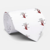 Krebsbully (Burgundy Ribbon) Krawatte (Gerollt)