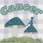 Krebscotasscore Ästhetische Mushroom Art Aufkleber (Vorderseite)