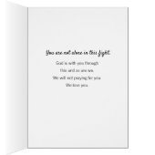 Krebsdiagnose, wir verlieren nicht die Hoffnung (Innen (Rechts))