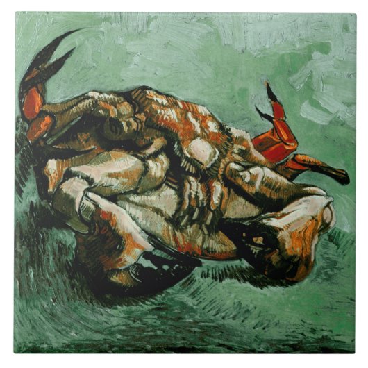 Krebse auf der Rückseite (F605)Van Gogh Fine Art Fliese (Vorderseite)