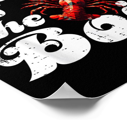 Krebse des Kochens Flusskrebse Cajun Frauen Männer Poster (Ecke)