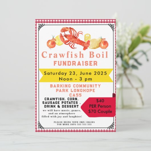 Krebse Einladung (Stehend Vorderseite)