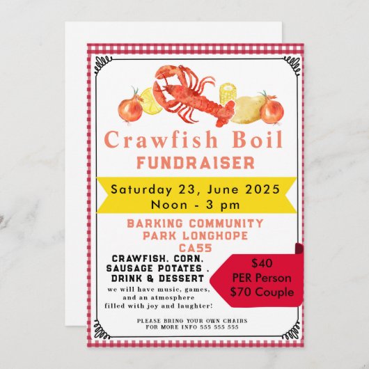 Krebse Einladung (Vorne/Hinten)