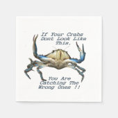 Krebse fangen, Party Napkins auf sonnigen Papieren Serviette (Vorderseite)