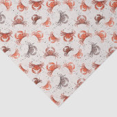 Krebse - Farbmuster Seidenpapier (Detail)