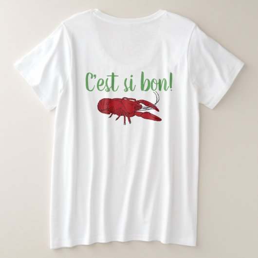 Krebse got? große größe T-Shirt (Design Rückseite)