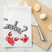 Krebse got? Sprichwort Red Crabs Spaß Geschirrtuch (Viertel Falte)