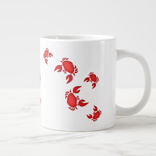 Krebse got? Sprichwort Red Crabs Spaß Jumbo-Tasse (Rechts)