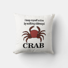 Krebse Ich Behielt mich aktiv, indem ich auf der S Kissen