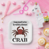 Krebse Ich Behielt mich aktiv, indem ich auf der S Pappteller (Party)