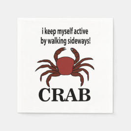 Krebse Ich Behielt mich aktiv, indem ich auf der S Serviette