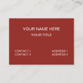 Krebse Ich Behielt mich aktiv, indem ich auf der S Visitenkarte (Rückseite)