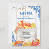 Krebse Kochen Baby Shower Einladung (Vorderseite)