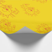 Krebse naives Art Wrapping Paper Geschenkpapier (Ecke)