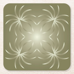 Krebse Rechteckiger Pappuntersetzer