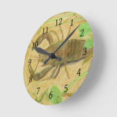 Krebse Runde Wanduhr (Winkel)