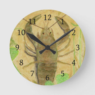 Krebse Runde Wanduhr