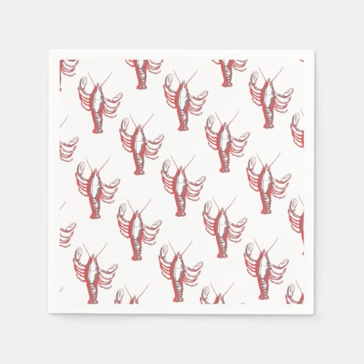 Krebse Serviette (Vorderseite)