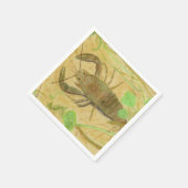 Krebse Serviette (Ecke)