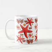 Krebse, Starfish Weiße Tasse (Links)