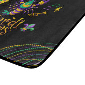 Krebse/Trompete/Maske/Lilie Mardi Gras Schneidebrett (Ecke)