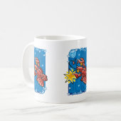 Krebserkrabbe am Nachthimmel Kaffeetasse (Vorderseite Links)