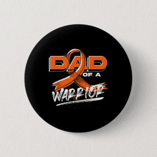 Krebserkranker Orangefarbener Vater Leukemia Aware Button