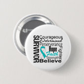 Krebserkrankung Button (Vorne & Hinten)