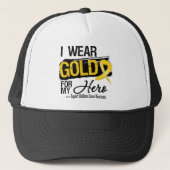 Krebserkrankung im Kindesalter für meinen Helden Truckerkappe (Vorderseite)